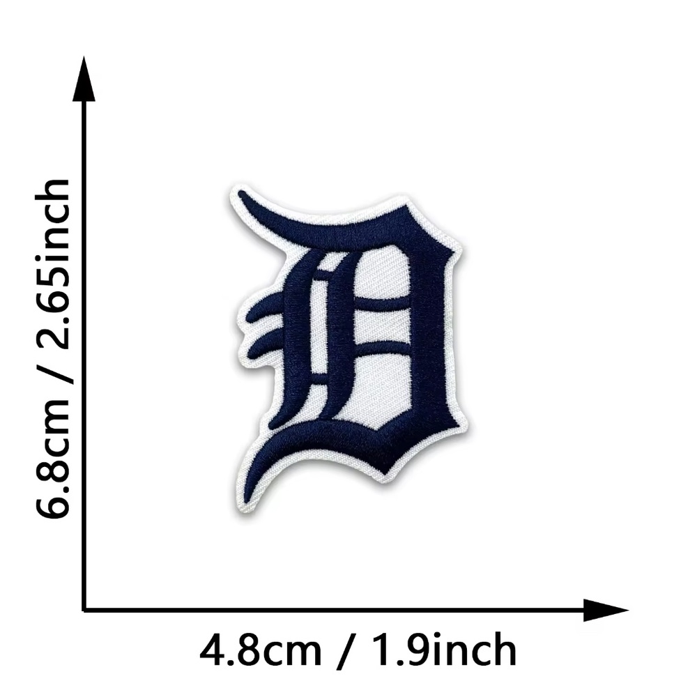 Vintage Detroit Tigers MLB Patches DIY Baseball All Teams Embroidered DET
